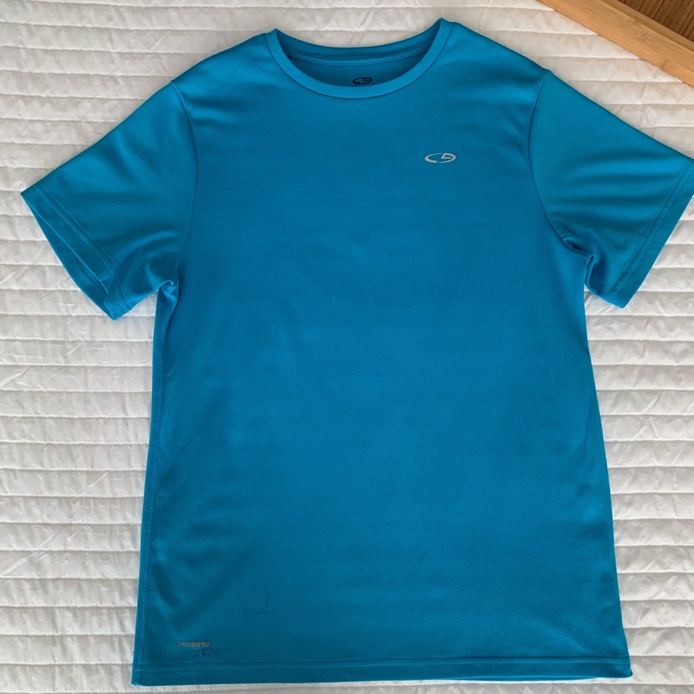 C9 by Champion Shirt Duo Dry Athletic Short Sleeve Crewneck Blue Boys L 12-14